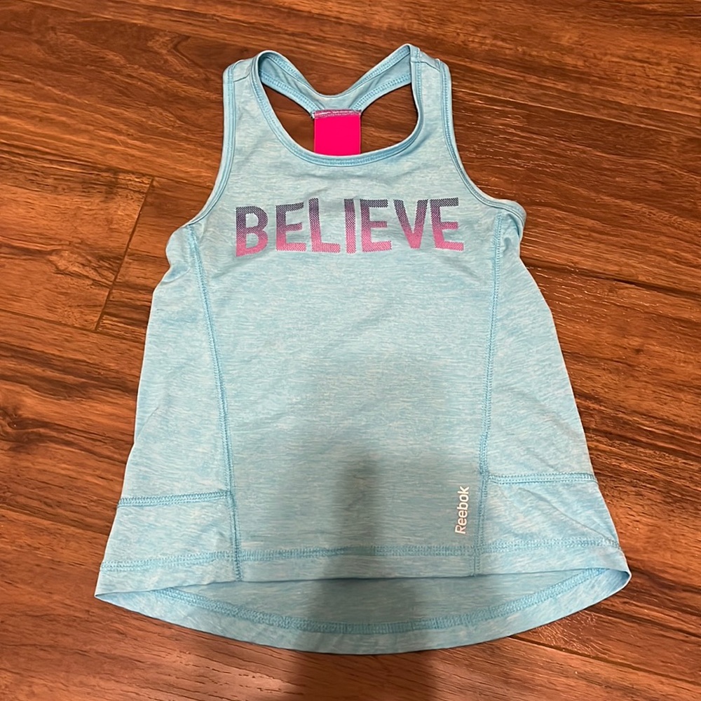 Believe, blue and pink, Reebok, XS